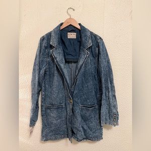 Free People Denim Beckett Blazer NWT